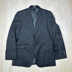 Jos. A. Bank Pin Stripe 100% Wool Two Button Men's Career Sport Coat Blazer 40R